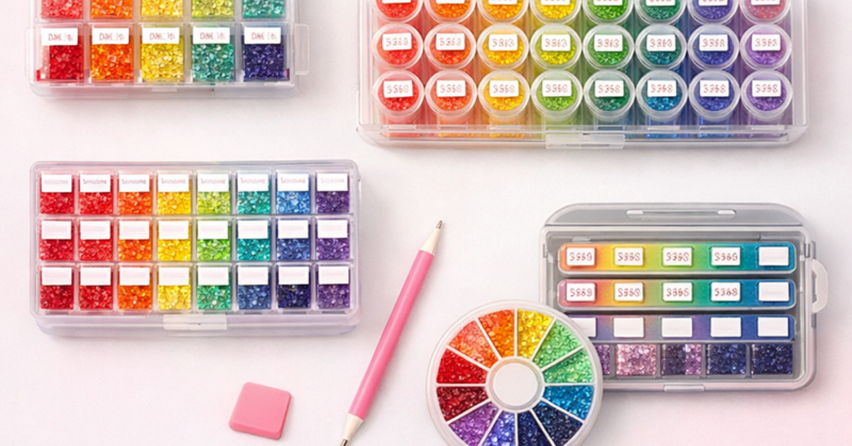 7 solutions rangement strass diamond painting - idées pratiques LETERNEL