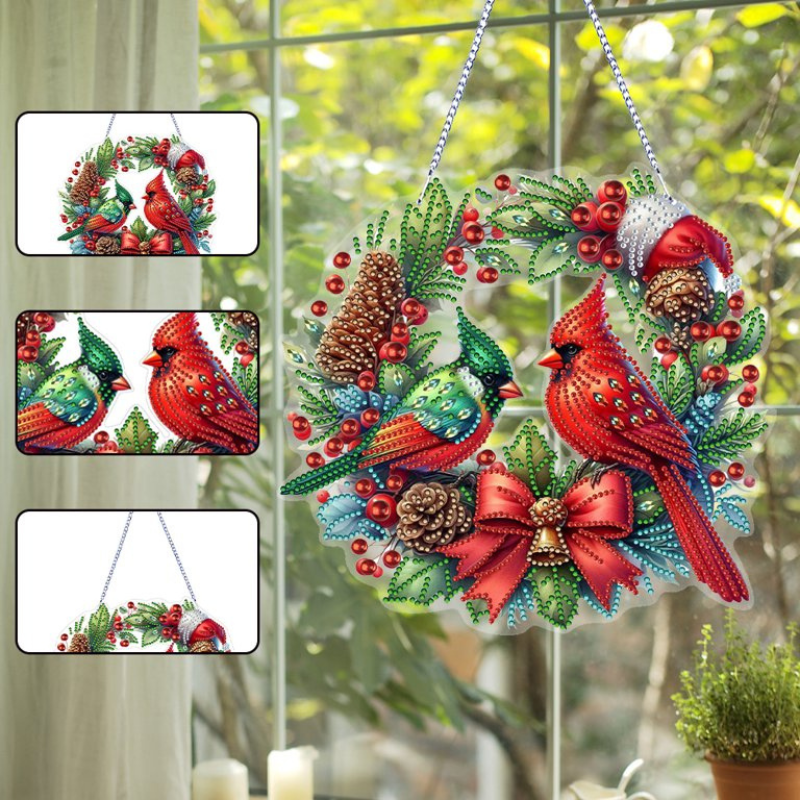 Couronne de Noël à broder