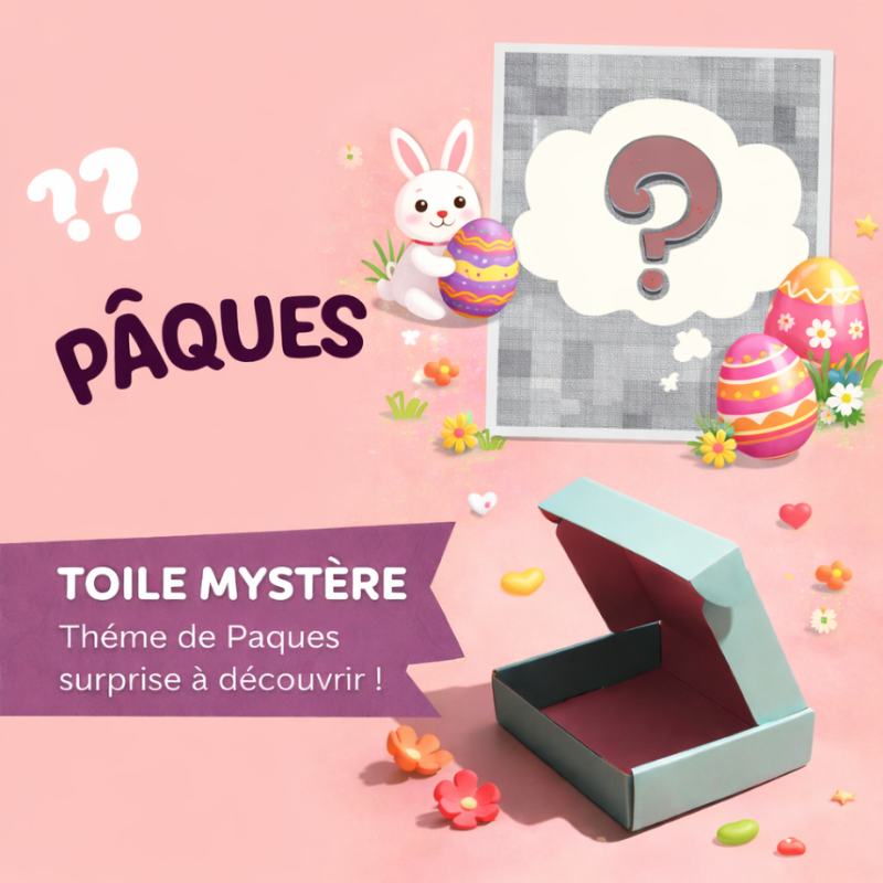 Broderie Diamant - Toile mystère - Thème Pâques