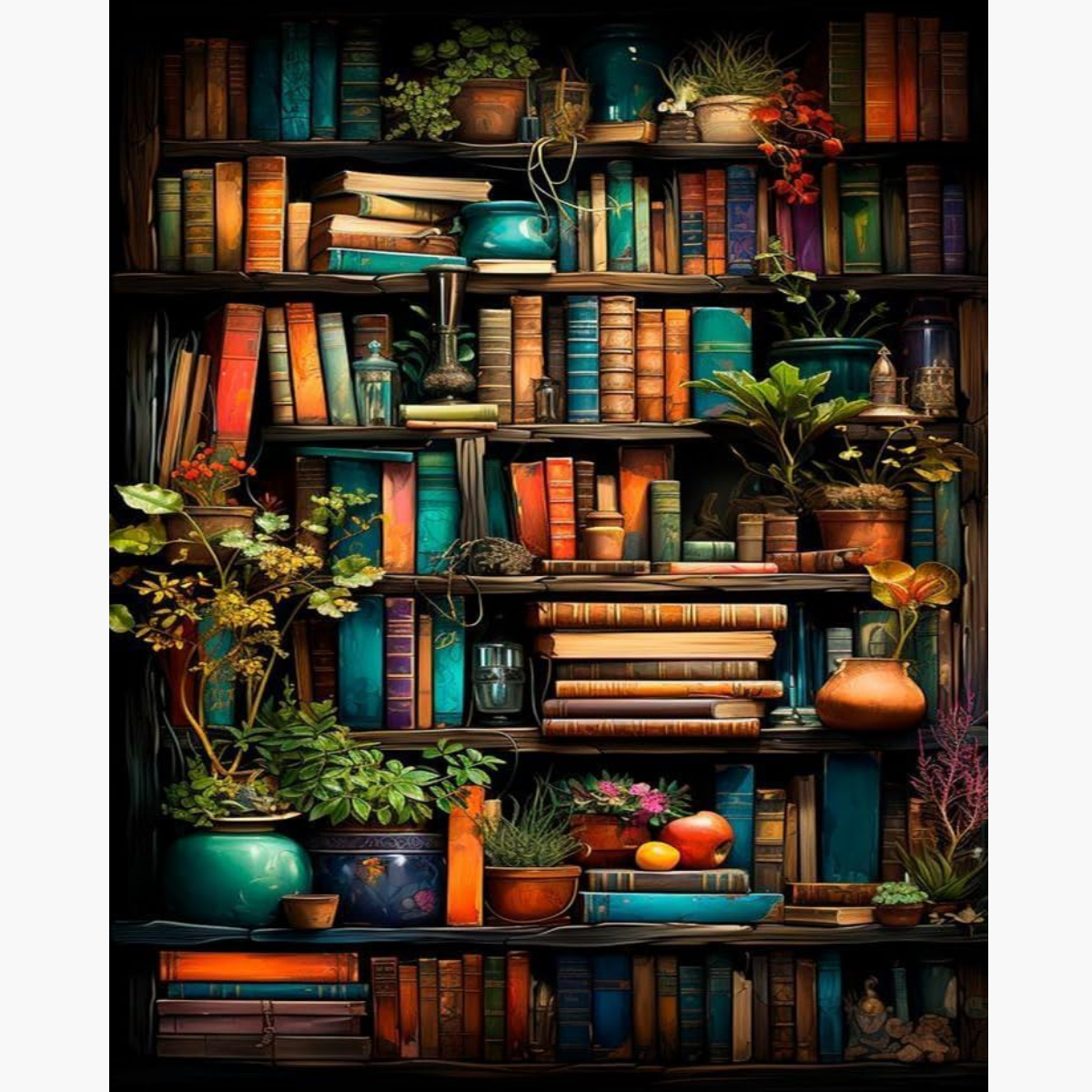 Broderie Diamant - Bibliothèque