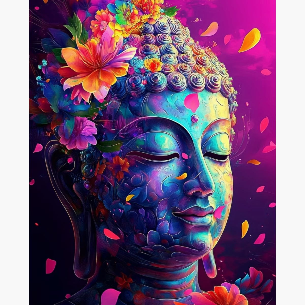 Kit Diamond Painting – Bouddha pétales | LETERNEL