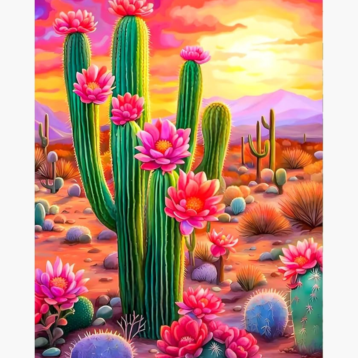 Broderie Diamant - Cactus