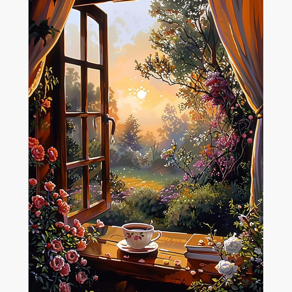 Broderie Diamant - Café sauvage