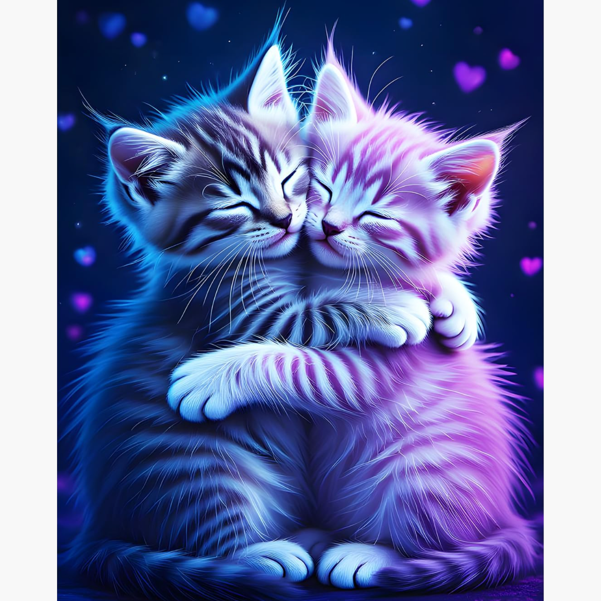 Broderie Diamant Câlin chatons – Kit complet broderie diamant | LETERNEL