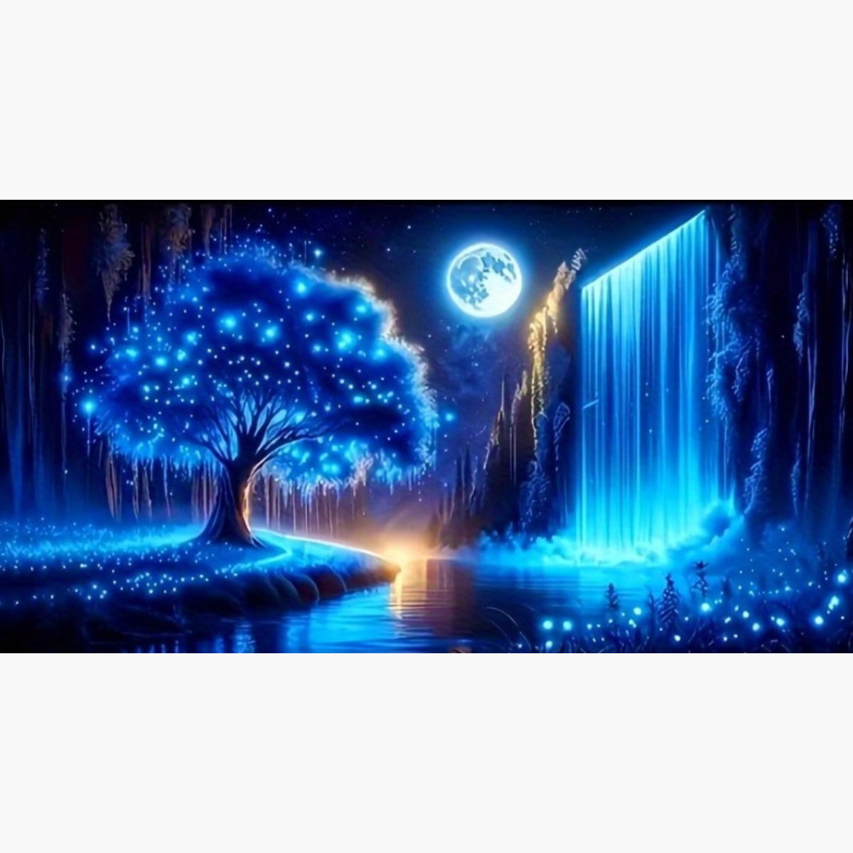 Broderie Diamant - Cascade scintillante