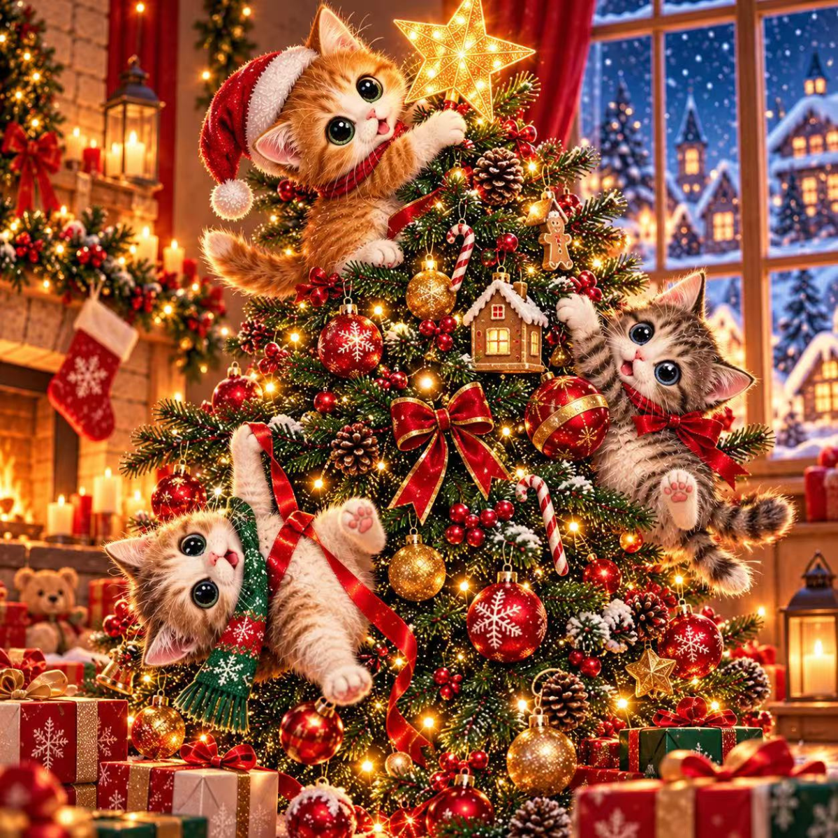 Broderie Diamant - Chatons sapin