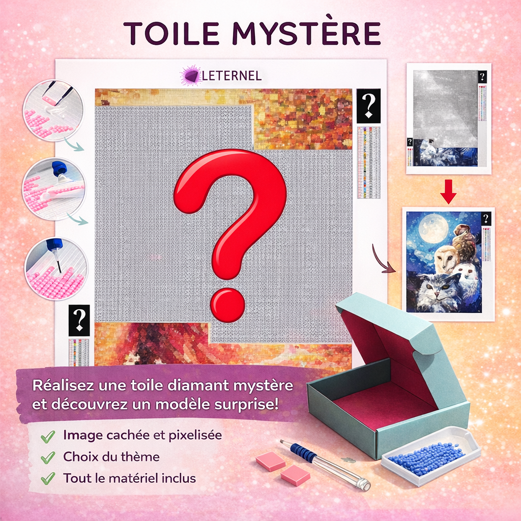 Broderie Diamant - Toile mystère - Thème Pâques