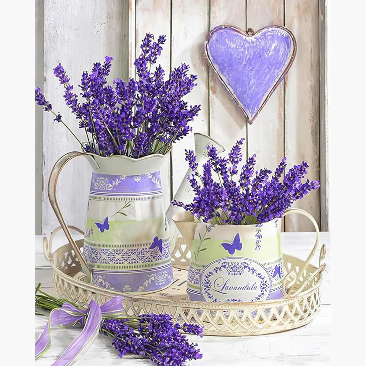 Broderie Diamant - Décoration lavande