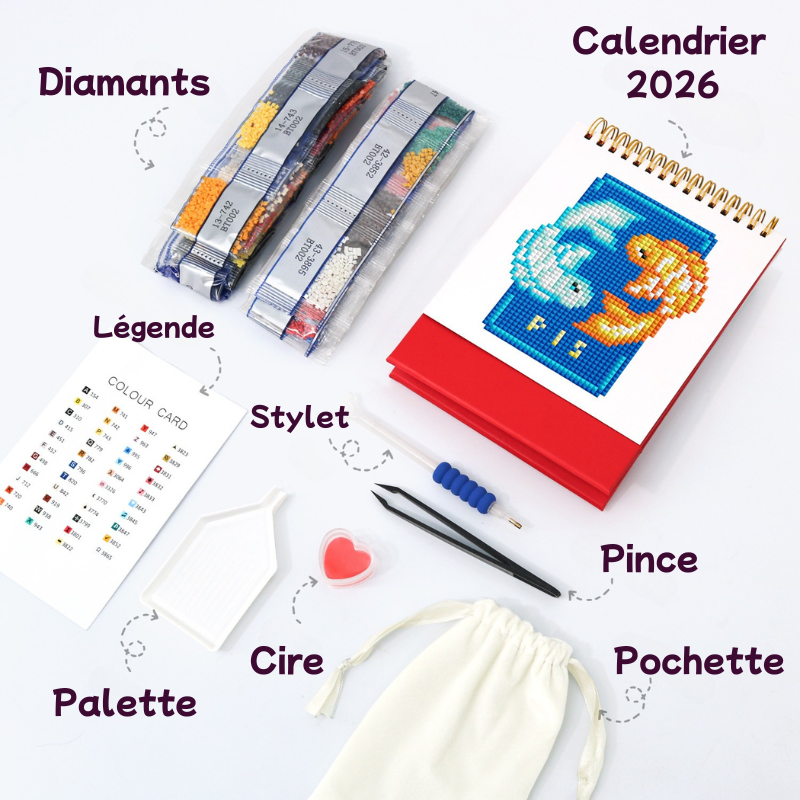 Calendrier Diamond Painting – Édition Astrologie 2026