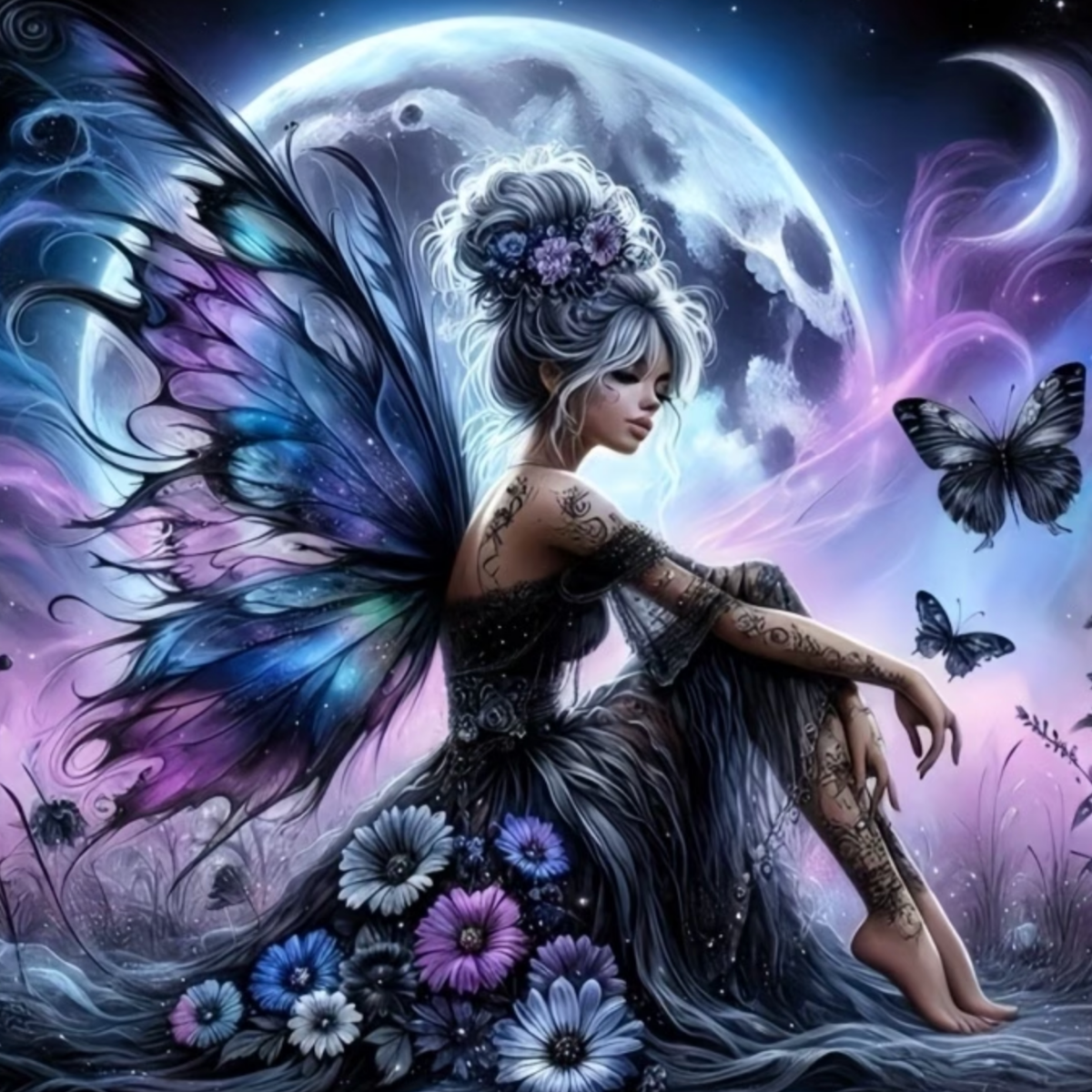 Kit Diamond Painting – Fée gothique | LETERNEL
