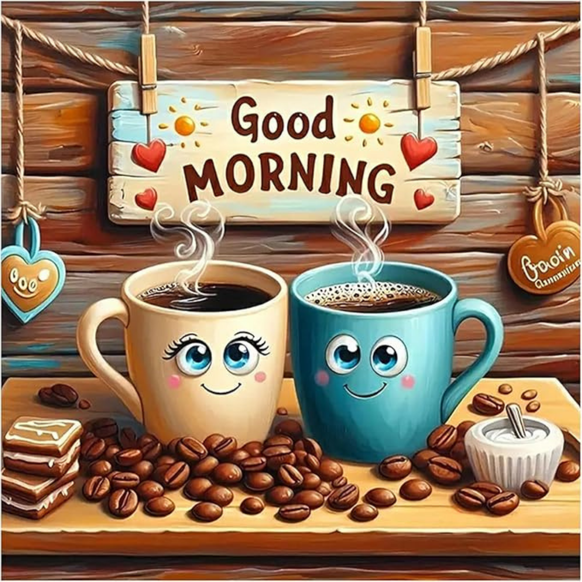 Broderie Diamant - Good morning