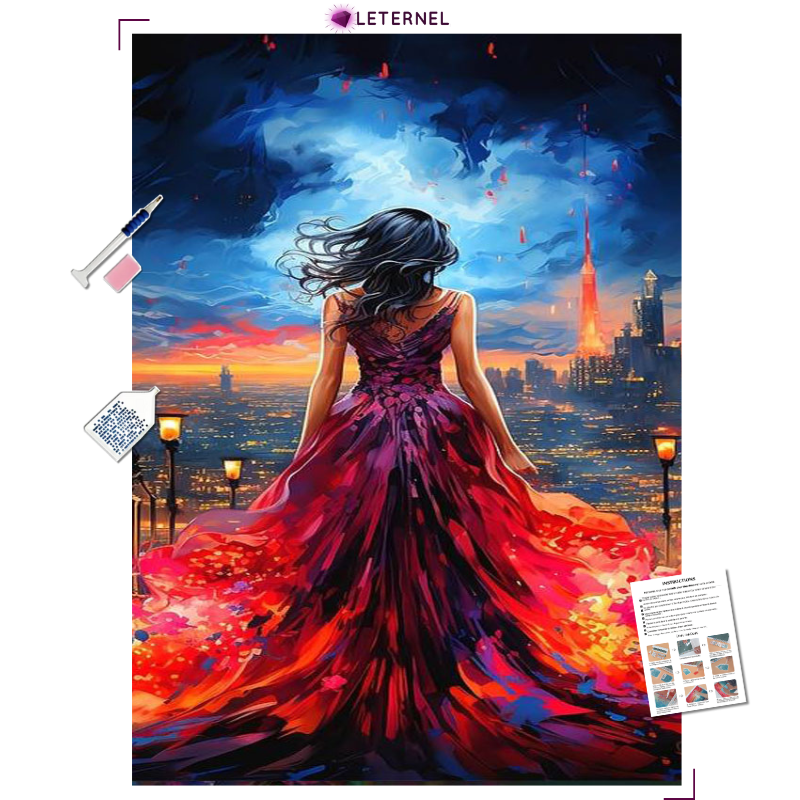 Broderie Diamant - Robe glamour