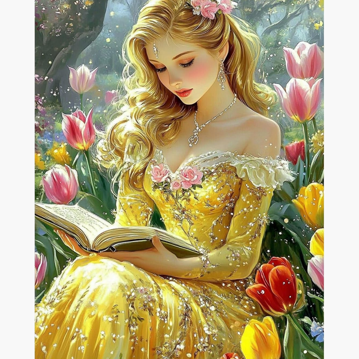 Kit Diamond Painting – Lecture princesse | LETERNEL