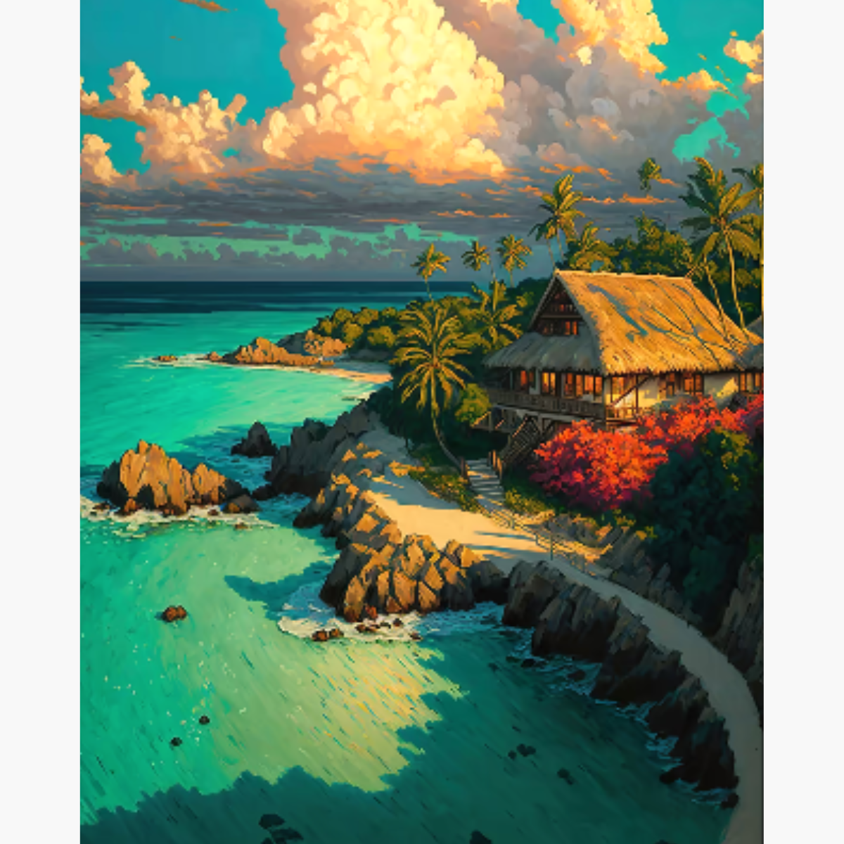 Broderie Diamant - Maisonnette vacances