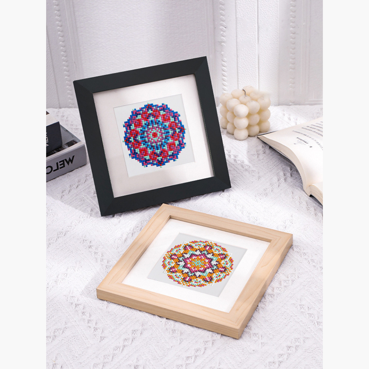 Broderie Diamant Mini broderie diamant x12 - Mandala – Kit complet broderie diamant | LETERNEL