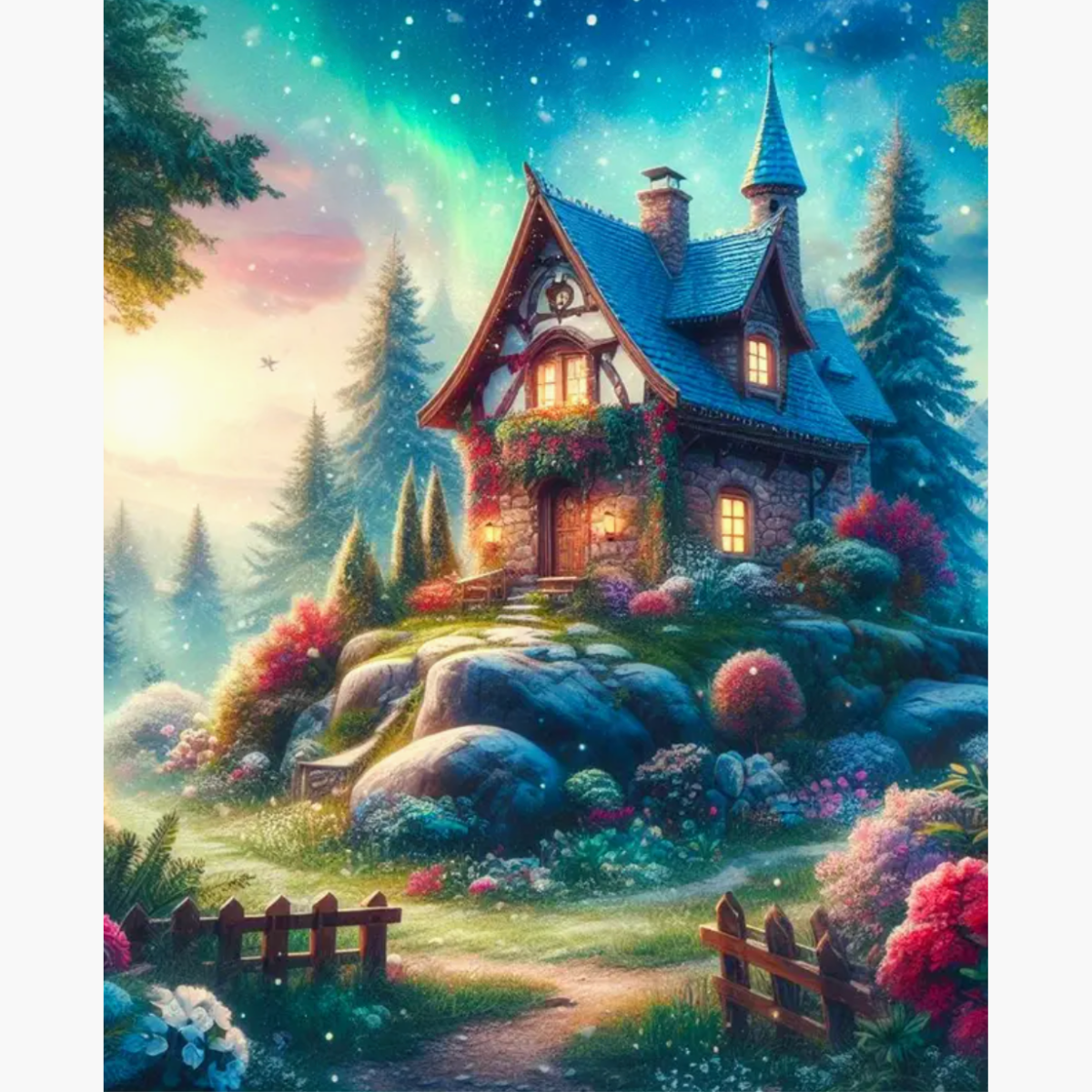 Broderie Diamant - Manoir Forêt