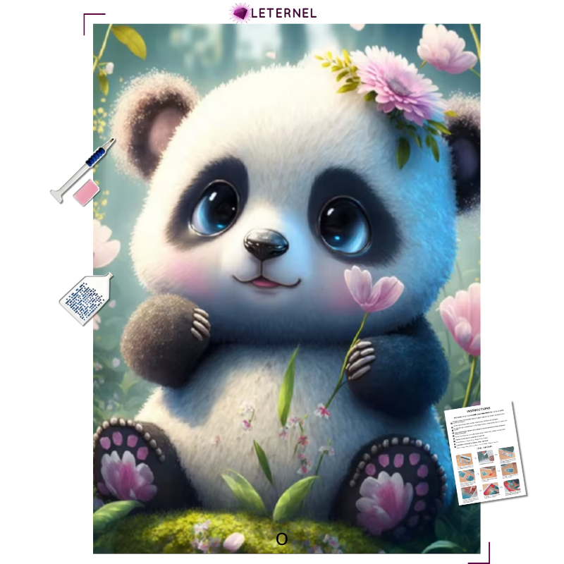 Broderie Diamant - Mignon panda