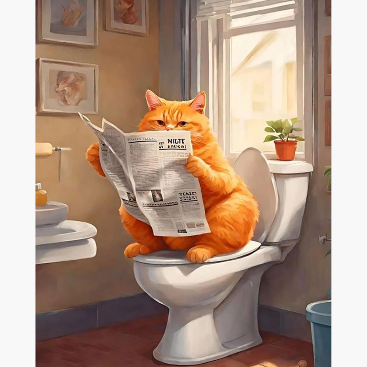 Broderie Diamant - Pause WC