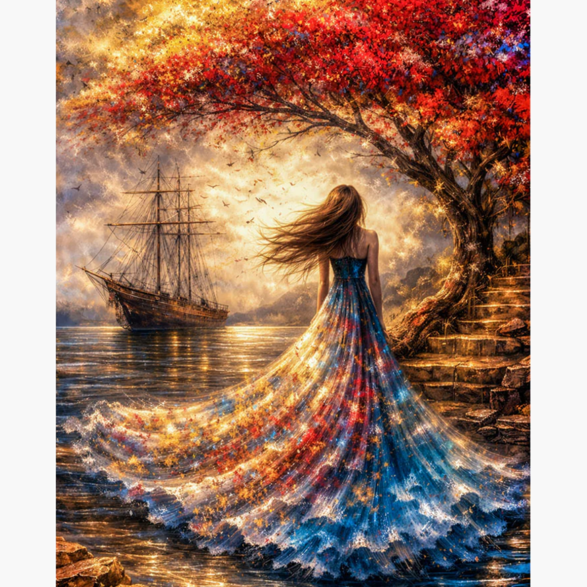 Broderie Diamant - Peinture voyage
