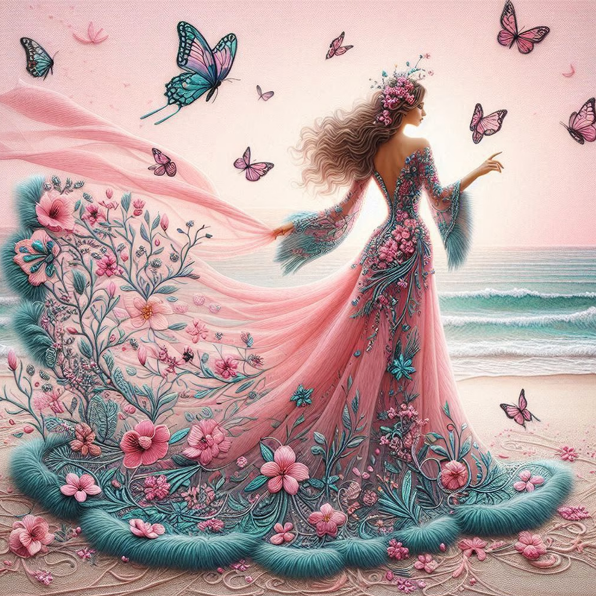 Kit Diamond Painting – Princesse papillons | LETERNEL
