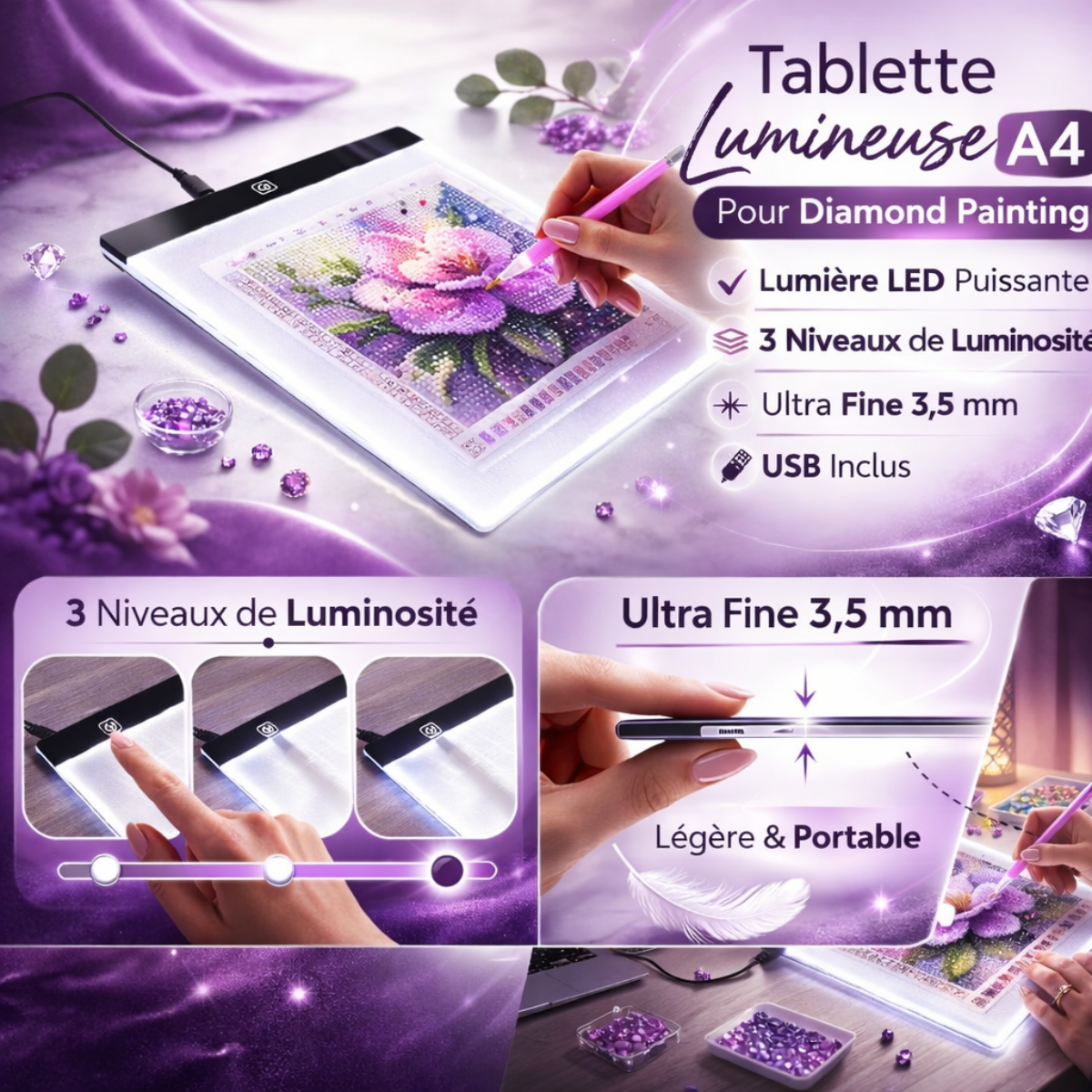 Tablette lumineuse