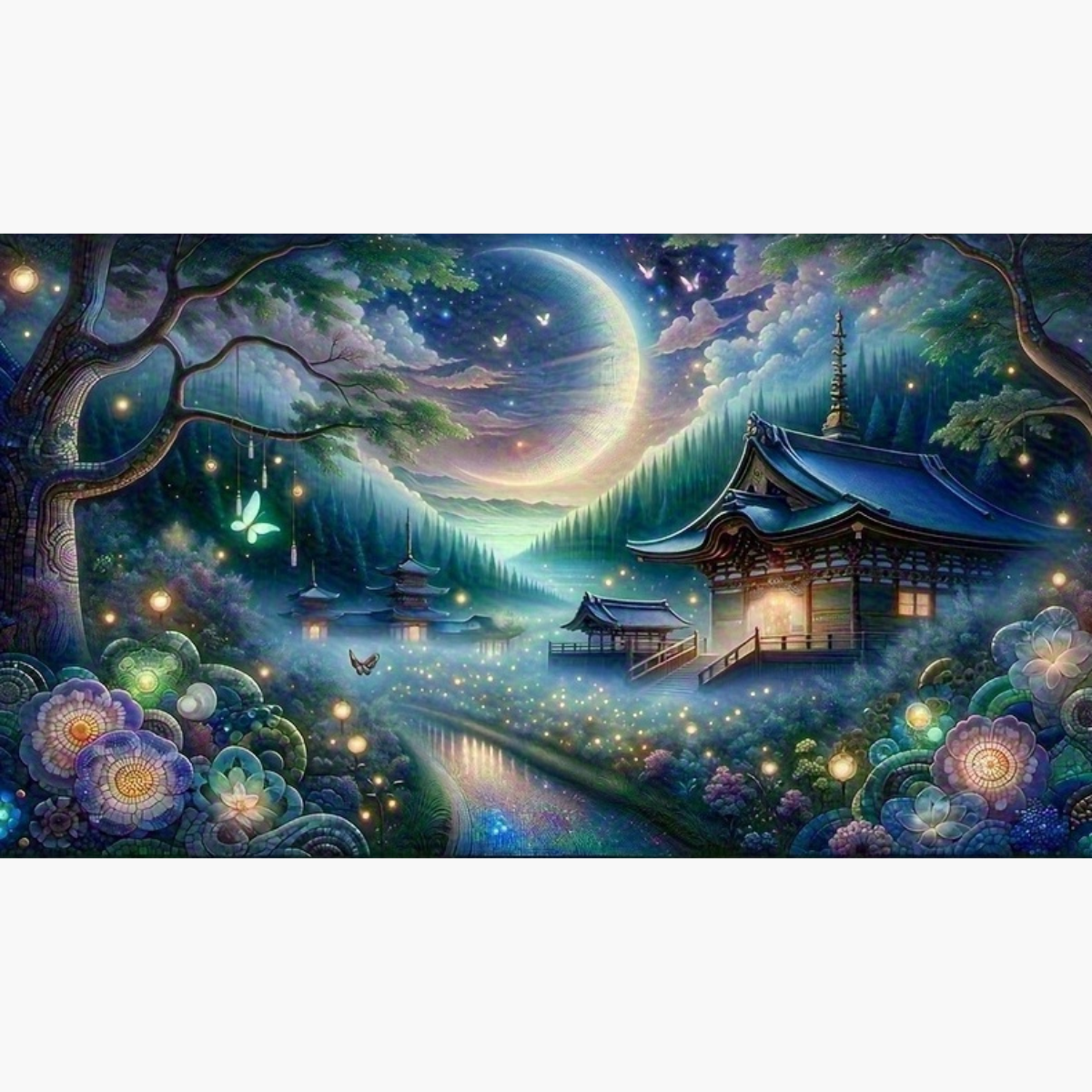 Broderie Diamant - Temple fantastique