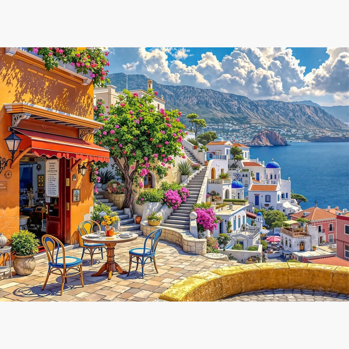 Broderie Diamant - Terrasse grecques