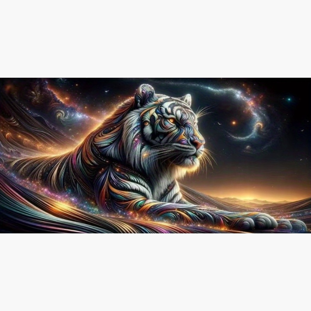 Broderie Diamant - Tigre astral