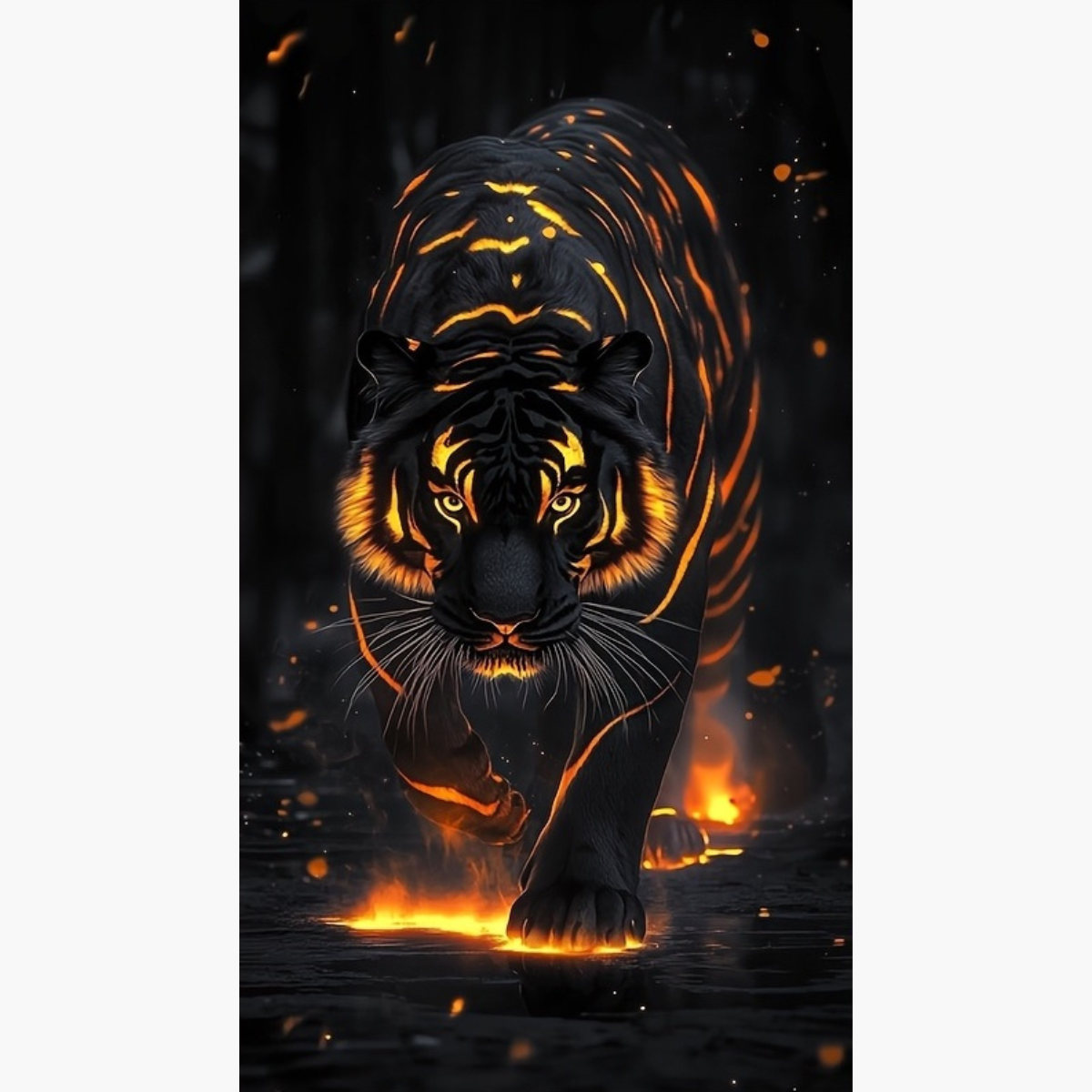 Broderie Diamant - Tigre lave