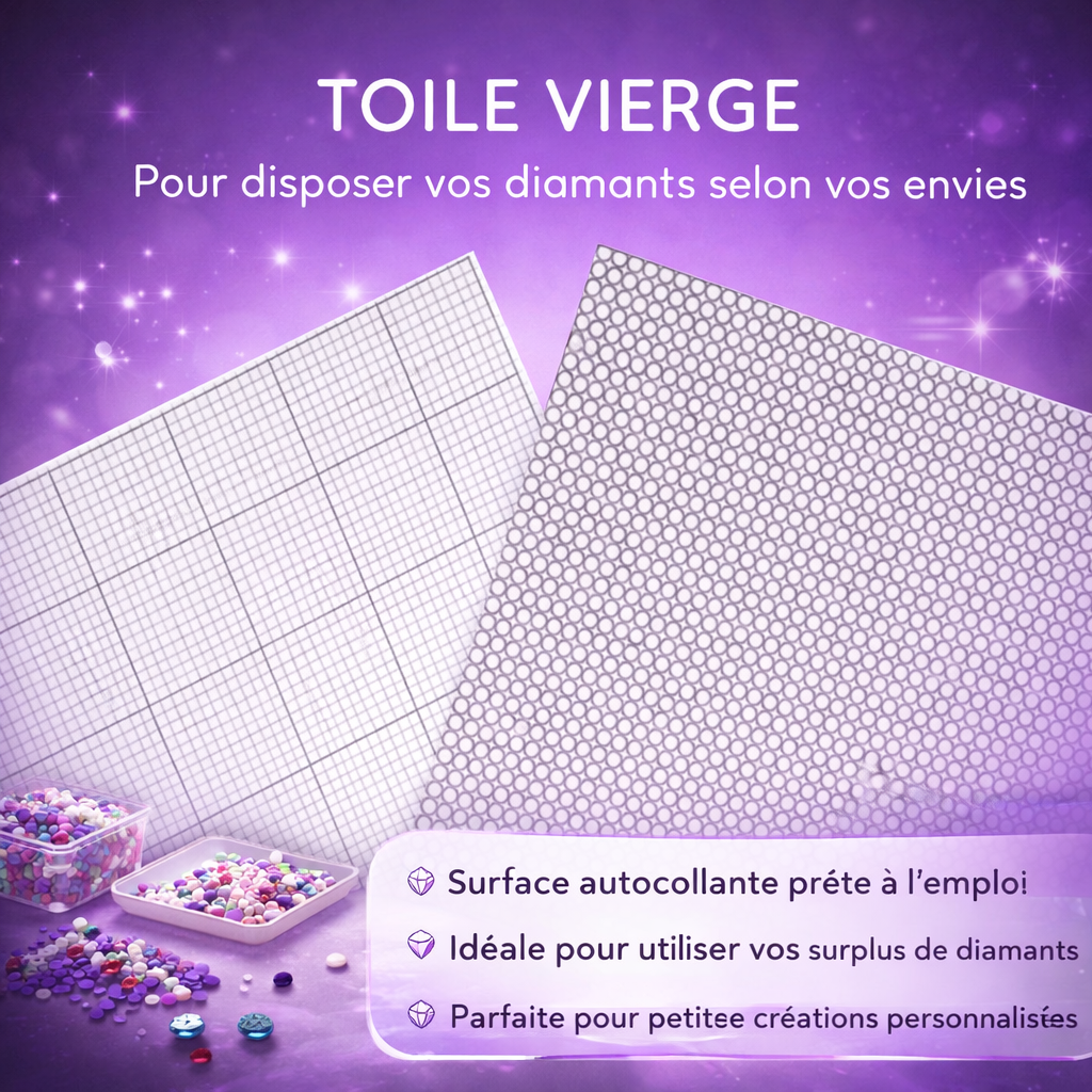 Toile adhésive vierge