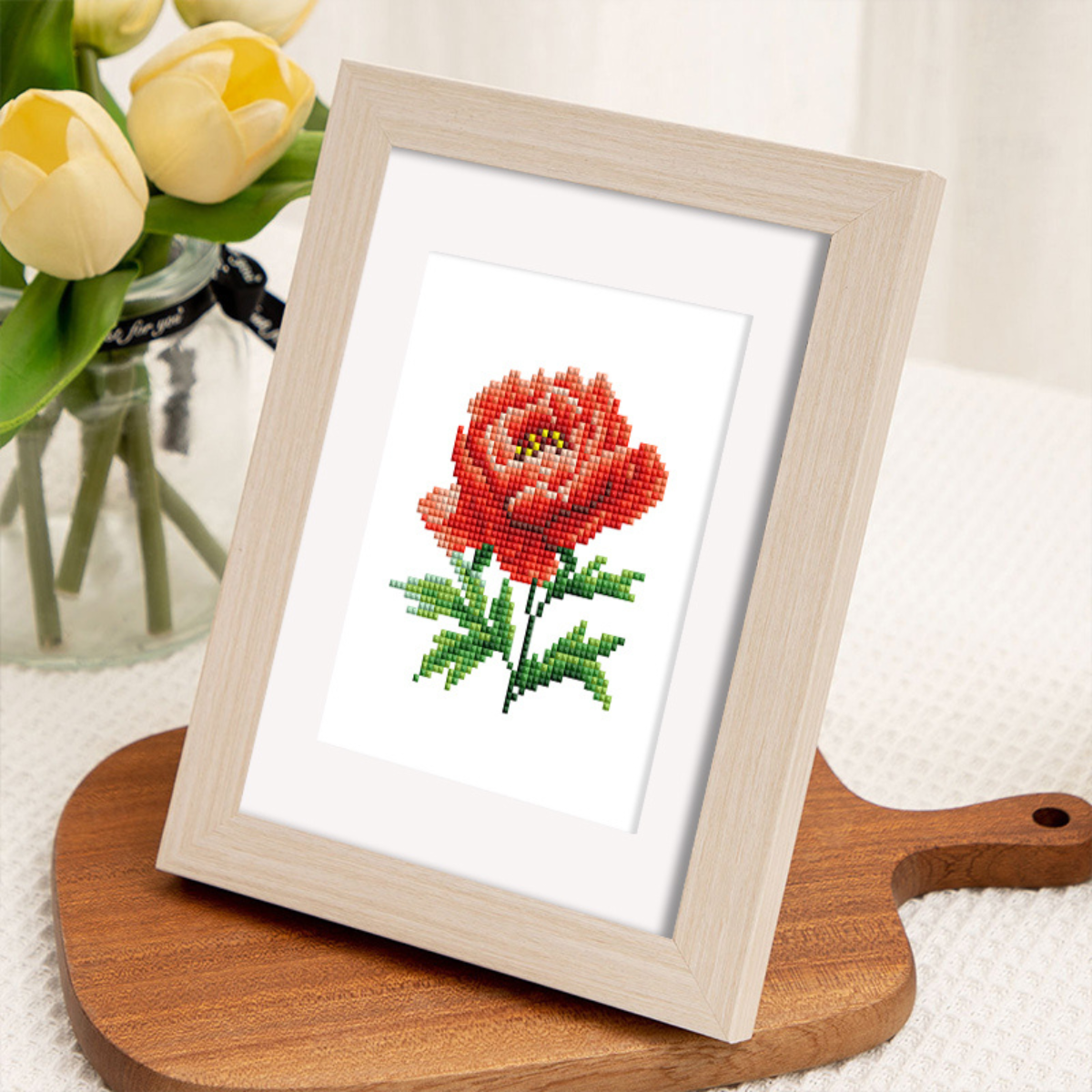Mini broderie diamant x12 - Touches florales