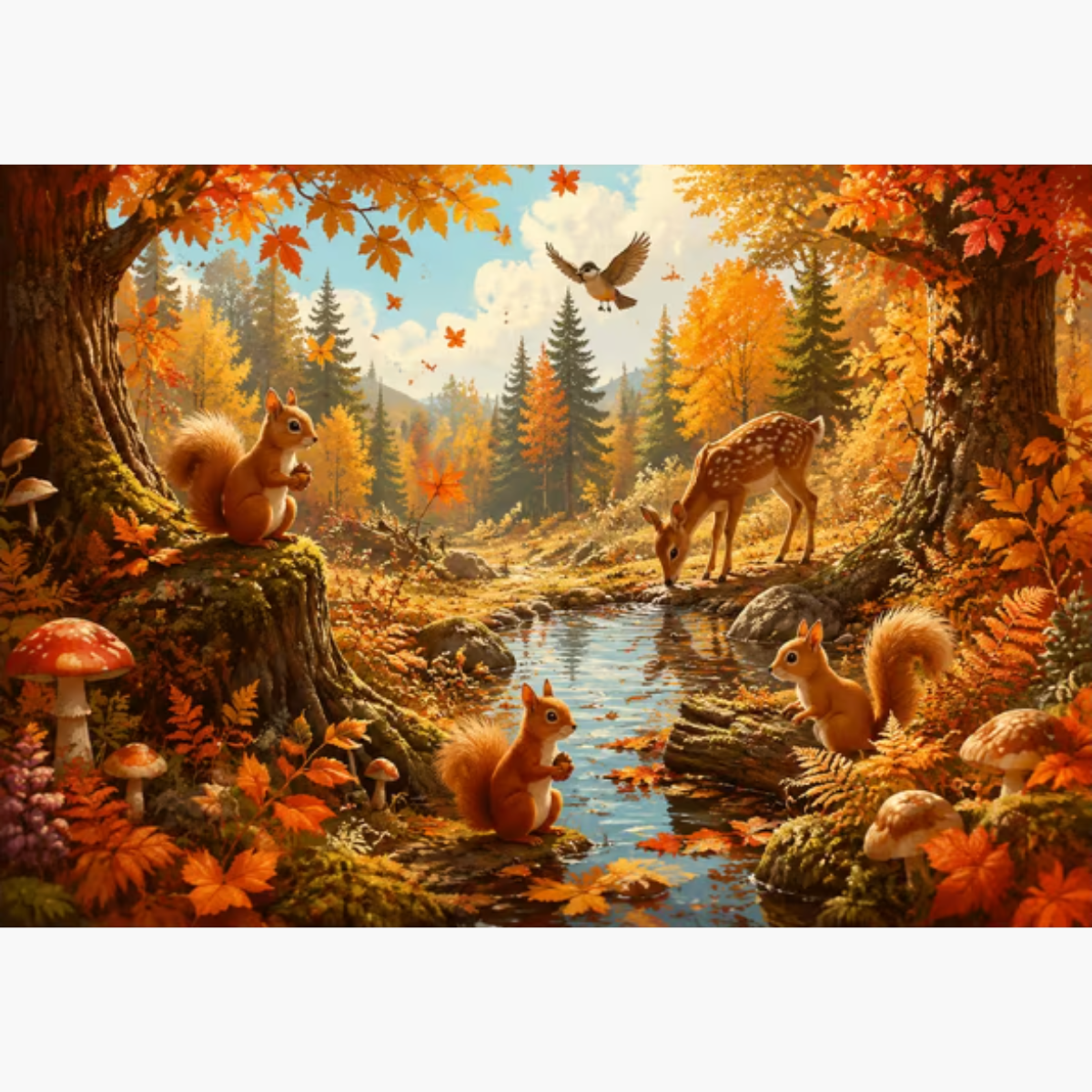 Broderie Diamant - Univers automne