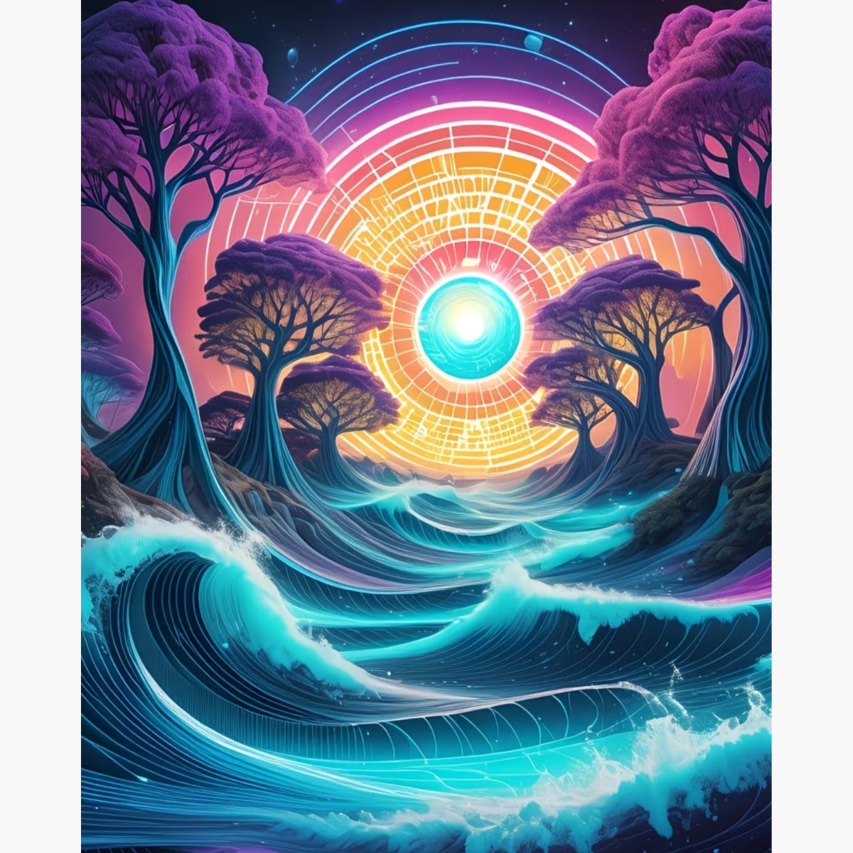 Broderie Diamant - Vague astral