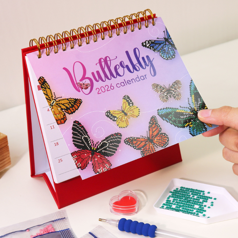 Calendrier Diamond Painting – Édition Papillon 2026