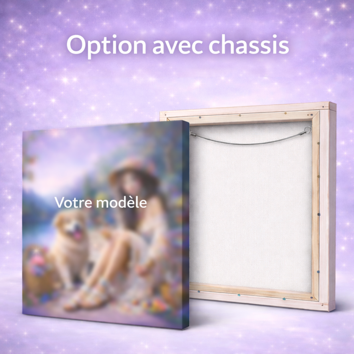 Broderie Diamant - Panda violet