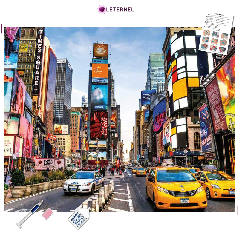 Broderie Diamant - Times Square