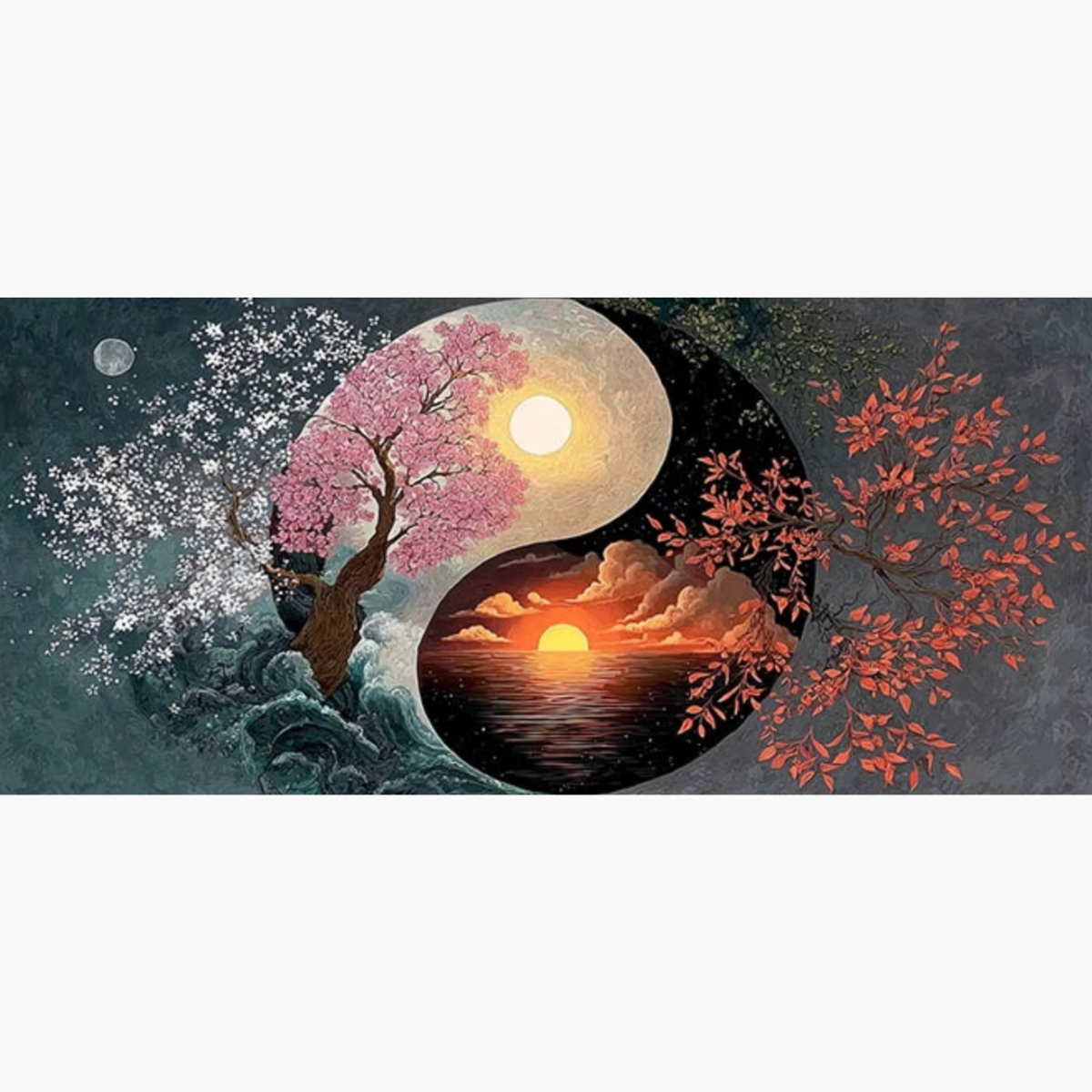 YSCOLOR Diamond Painting Diamant Borduurwerk Chinese Elementen Yin En Yang 5D Diamant Schilderij Vol Diamanten Mozaïek 3D Foto Van Steentjes 30X40cm YSCOLOR Diamond Painting Diamant Borduurwerk Chinese Elementen Yin En Yang 5D Diamant Schilderij Vol Diamanten Mozaïek 3D Foto Van Steentjes 30X40cm