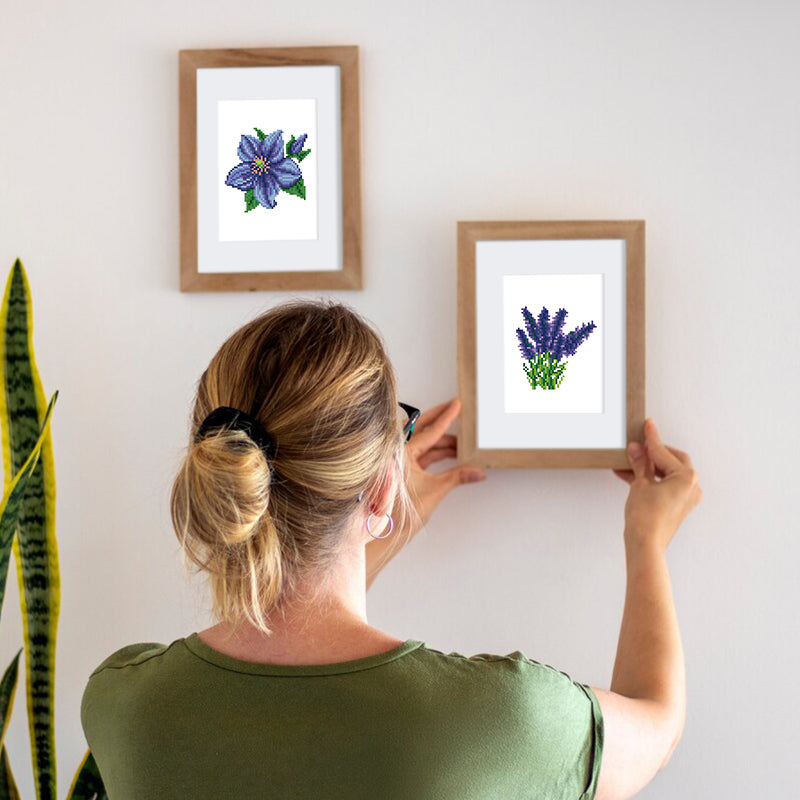 Mini broderie diamant x6 - Plantes