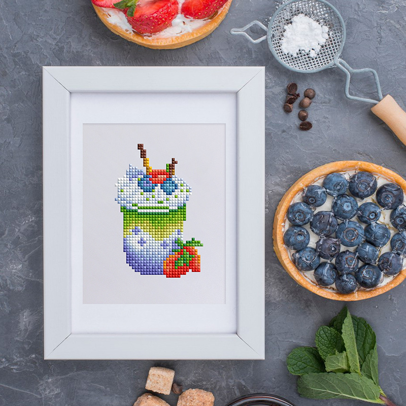 Mini broderie diamant x12 - Cocktails