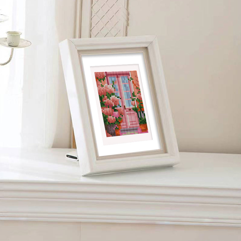 Mini broderie diamant x12 - Portes fleuries