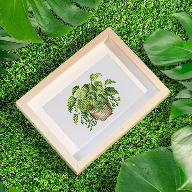 Mini broderie diamant x12 - Plantes