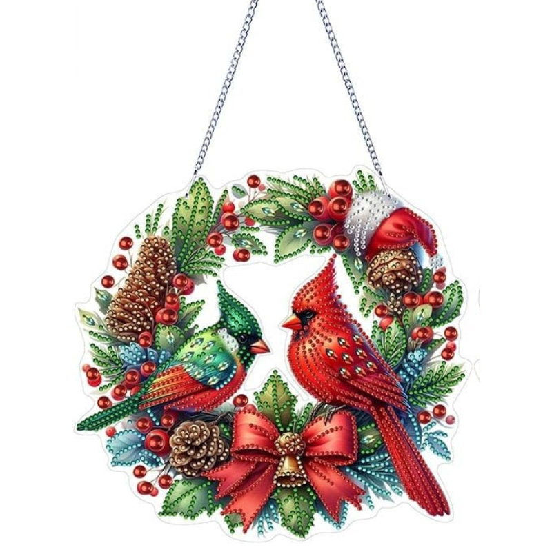 Couronne de Noël à broder