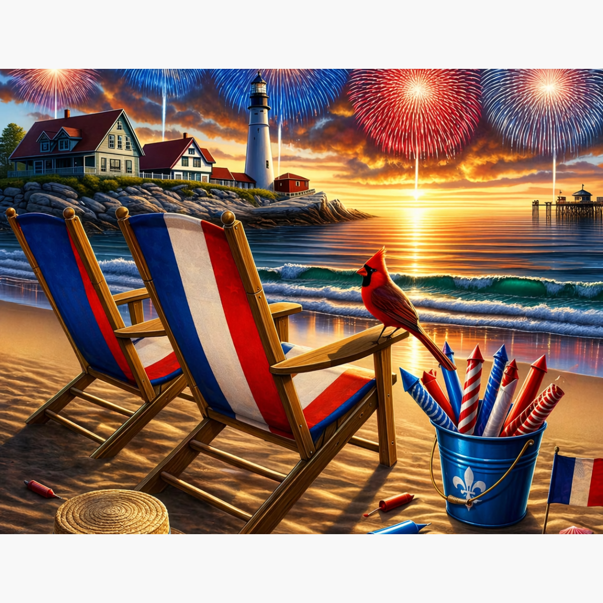 Broderie Diamant - Fête nationale