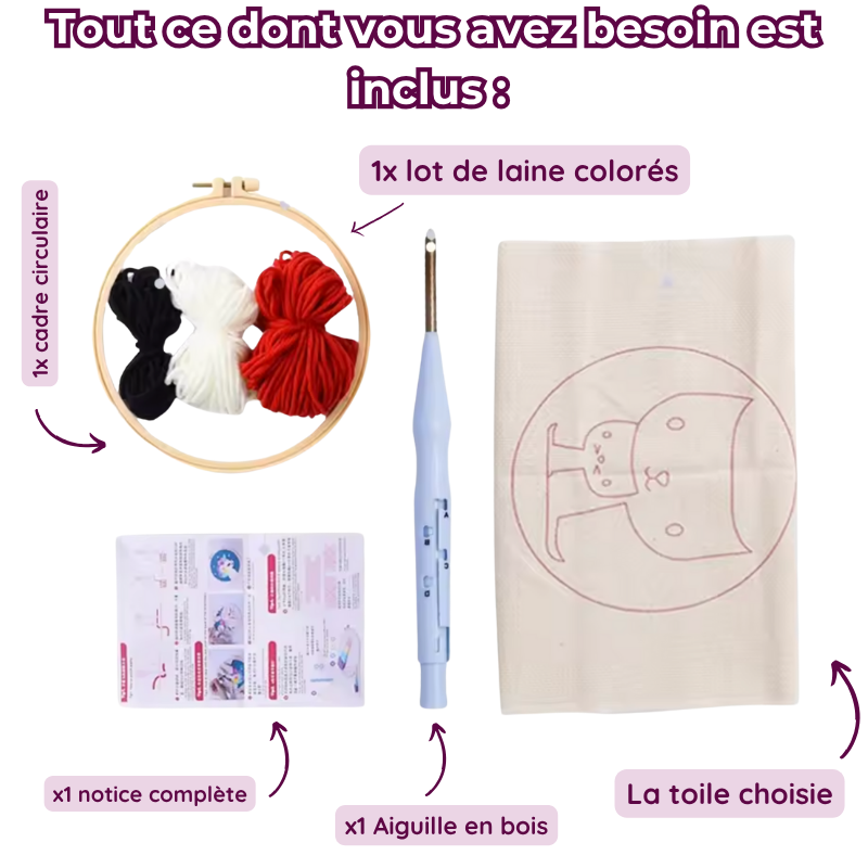 Punch Needle - Chouette