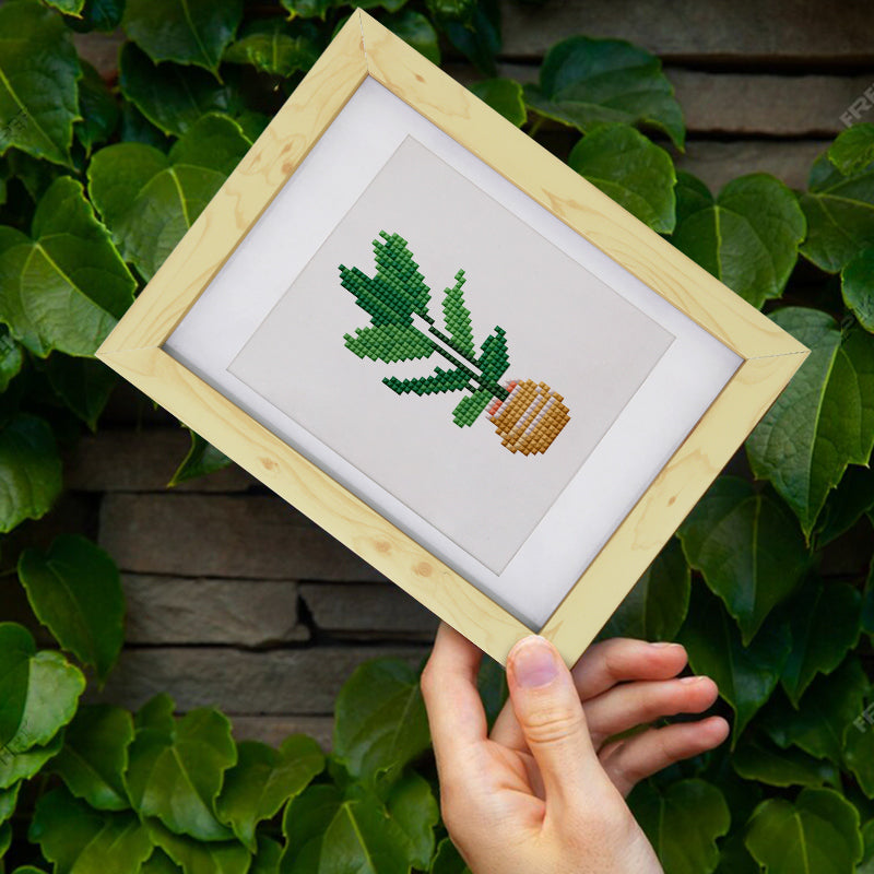 Mini broderie diamant x6 - Plantes