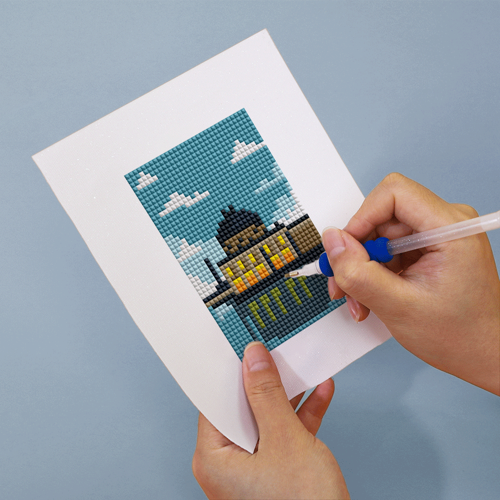 Mini broderie diamant x12 - Monuments