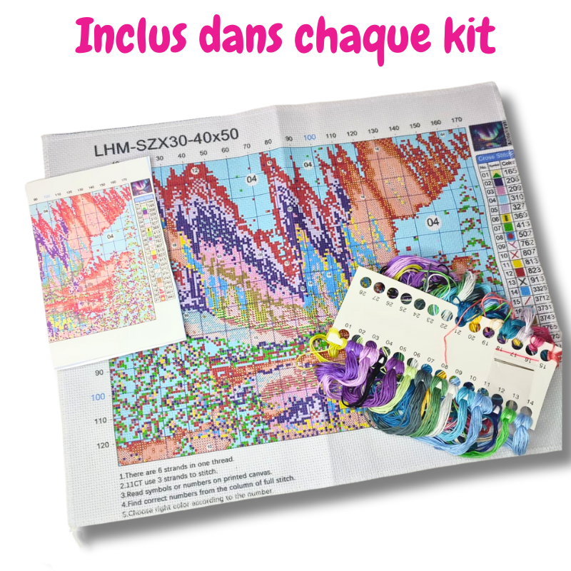 Kit de point de croix - Branche