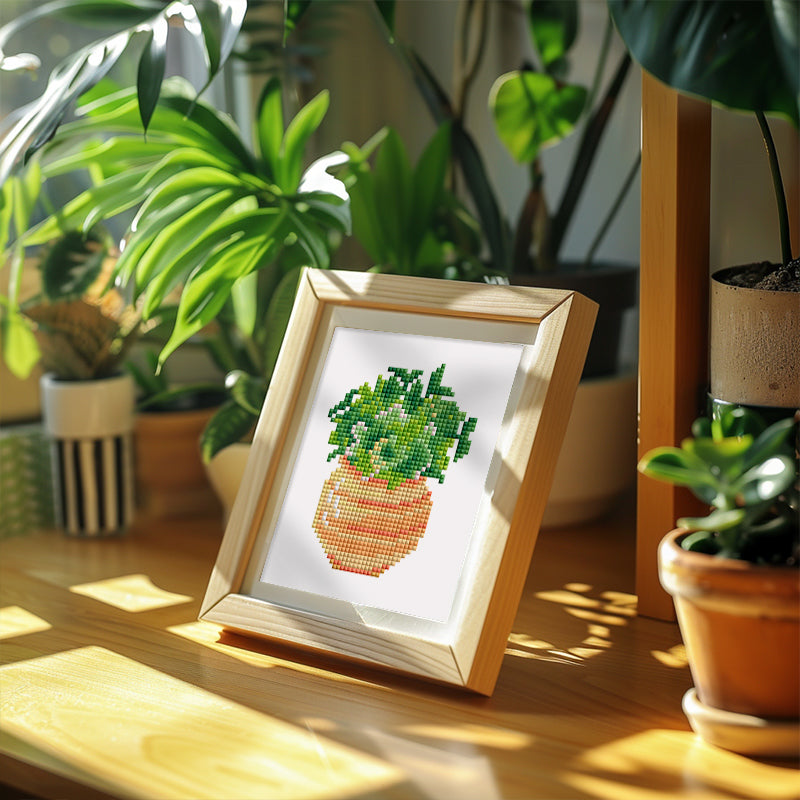 Mini broderie diamant x6 - Plantes