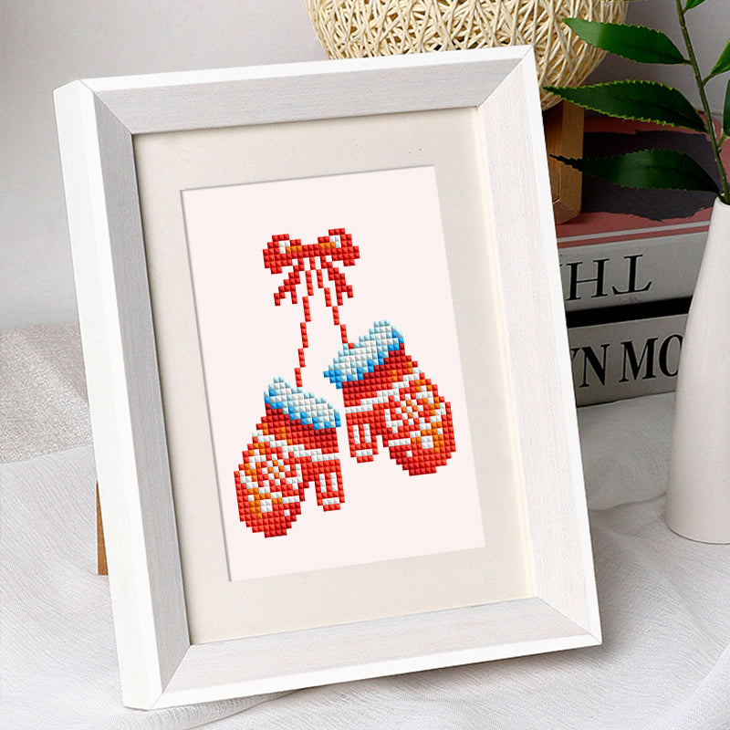 Mini broderie diamant x6 - Éléments Noël