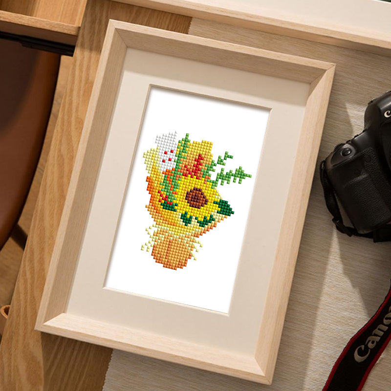 Mini broderie diamant x6 - Plantes